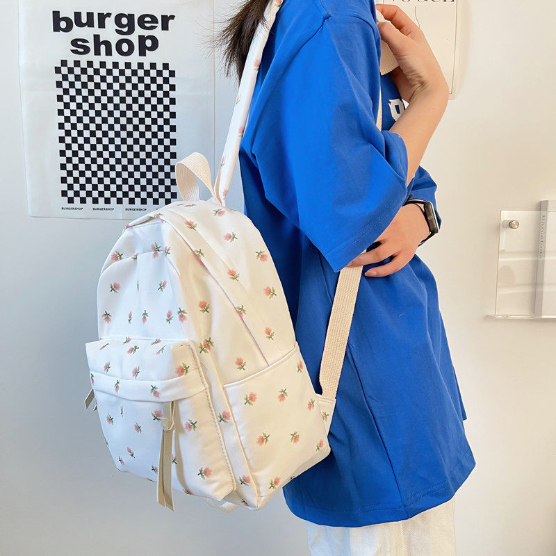 日系少女森系ins风原宿ulzzang书包女夏韩版百搭简约小清新双肩包