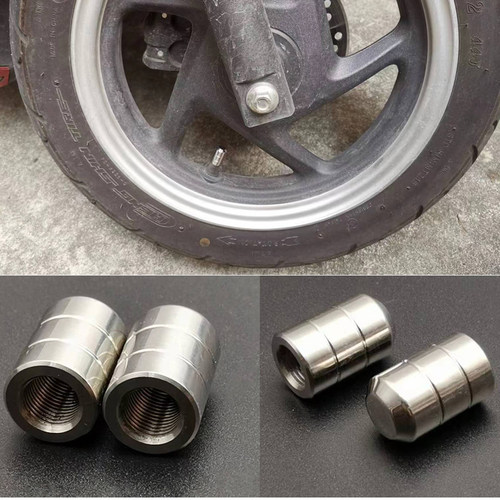 通用UY125 UE125 UU125 UHR150 改装不锈钢轮胎气门芯嘴盖螺丝帽