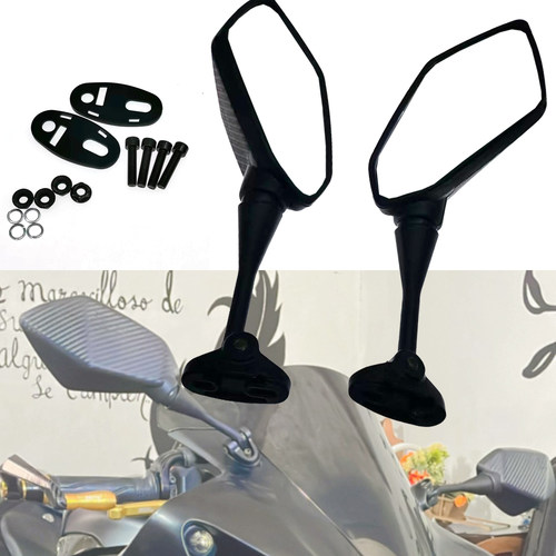 跑车摩托车后视镜适合雅马哈 FZ6R R125 R15 R6 R1 R1M 改装配件