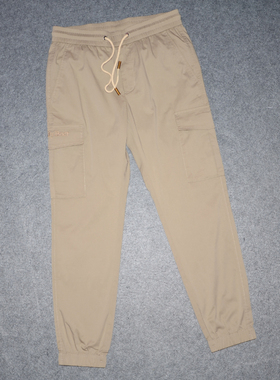 LDBE男装夏薄卫裤 多袋上班休闲九分裤 商务休闲弹力修身裤子2300