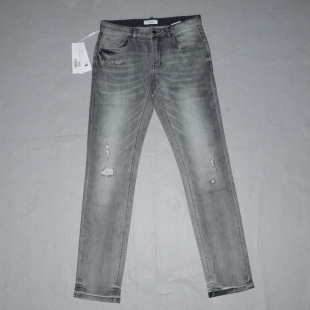 春秋牛仔裤 时尚 简约休闲长裤 DMS 裤 男装 潮牌弹力修身 子1225 32码