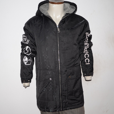 P+P男装冬连帽厚风衣棉衣棉服