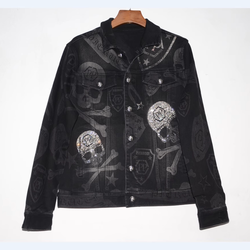 P+P男装春秋翻领牛仔服牛仔衫