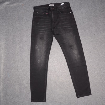 P+P男装秋冬加绒厚牛仔裤