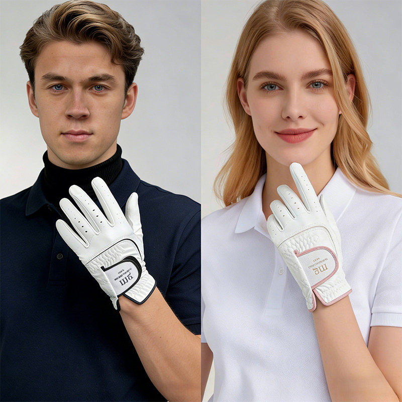 韩国进口小羊皮情侣款高尔夫手套女运动手套双手防晒耐磨防滑男士