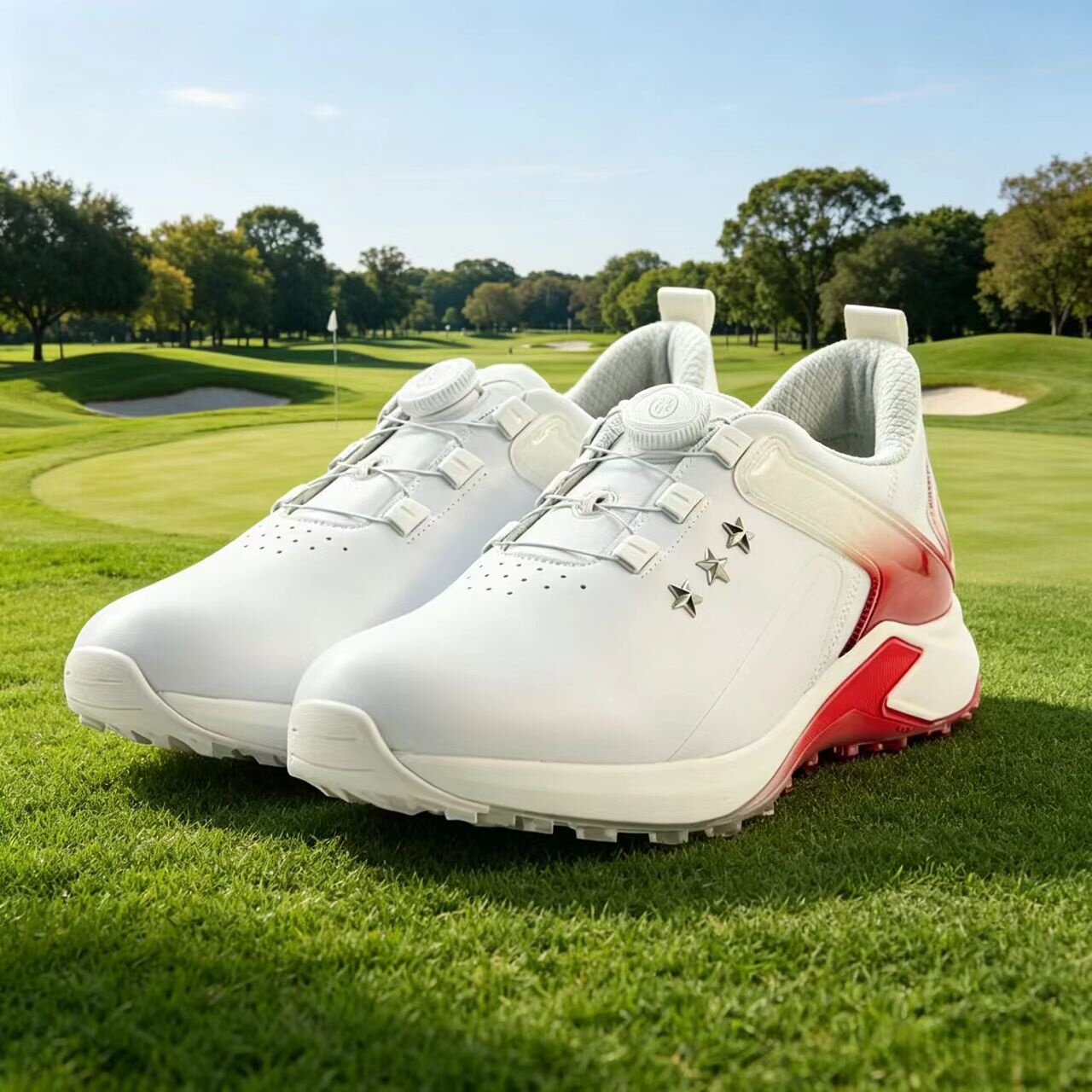 男士高尔夫鞋男鞋gfore球鞋男款鞋子韩国真皮运动鞋golf shoes