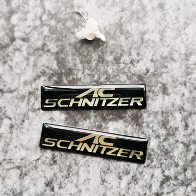适用于宝马改装AC schnitzer金属装饰贴AC镍合金汽车三角窗贴纸