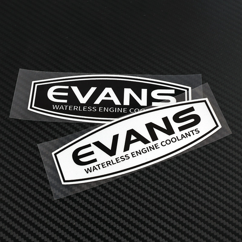 EVANS冷却液车贴适用于奥迪宝马爱温防冻液汽车尾箱反光贴纸