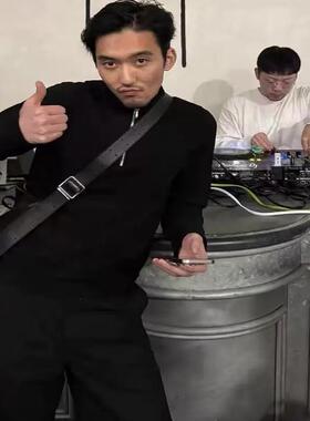 Kenijima同款亲友半拉链卫衣Cleanfit风格秋冬修身打底衫卫衣