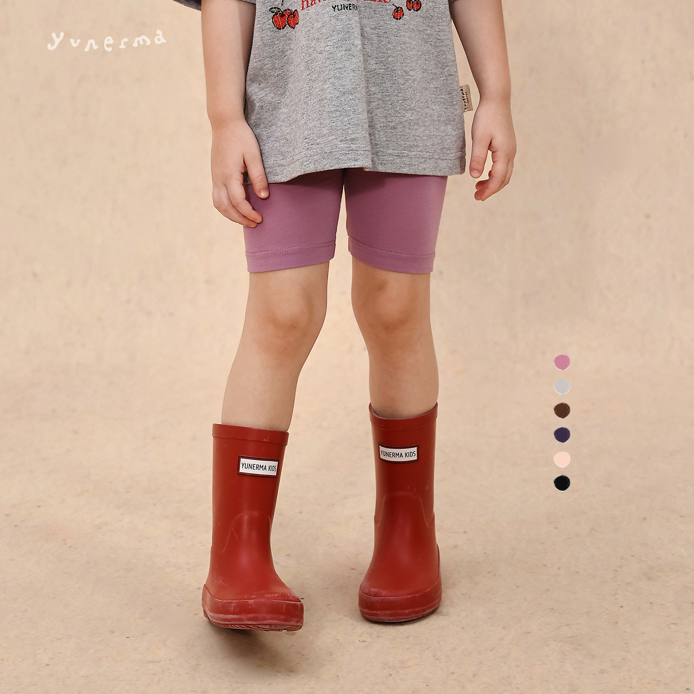幼儿园宝宝夏季简约百搭单车裤允儿妈女童2025新款骑行裤儿童裤子