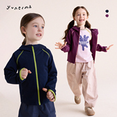 儿童上衣潮 运动开衫 女孩春季 户外连帽卫衣外套允儿妈女童2026新款