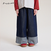 薄款 儿童洋气休闲裤 直筒牛仔裤 阔腿裤 允儿妈女童2026新款 宝宝春季