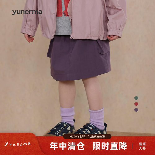 允儿妈女童日系百搭休闲半裙短裙