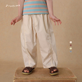 新款 儿童洋气裤 百搭薄款 宝宝纯棉休闲裤 子潮 防蚊裤 允儿妈女童夏季