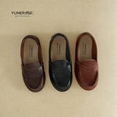 单鞋 允儿妈2025春季 潮 女童洋气公主鞋 儿童皮鞋 新款 小众复古乐福鞋