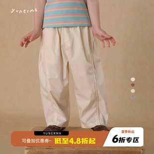 防蚊褲 寶寶純棉休閑褲 新款 兒童洋氣褲 子潮 百搭薄款 允兒媽女童夏季