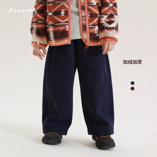 经典 女孩保暖裤 百搭加绒卫裤 加厚休闲裤 子 儿童新款 允儿妈女童冬季