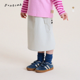 半裙女孩洋气裙子 半身裙儿童2026时尚 允儿妈女童春季 户外百搭工装