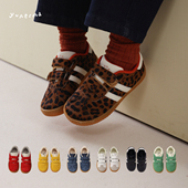 新款 儿童休闲鞋 真皮魔术贴板鞋 运动鞋 宝宝春秋时尚 允儿妈女童春季