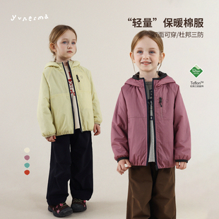 杜邦三防加厚外套宝宝棉服棉衣 冬季 允儿妈女童 轻量户外双面穿