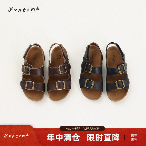 允儿妈女童夏季新款百搭勃肯拖鞋