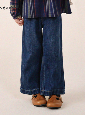 允儿妈女童春季新款百搭微喇牛仔裤儿童2026时尚休闲裤宝宝裤子潮