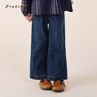 新款 宝宝裤 百搭微喇牛仔裤 休闲裤 子潮 儿童2026时尚 允儿妈女童春季