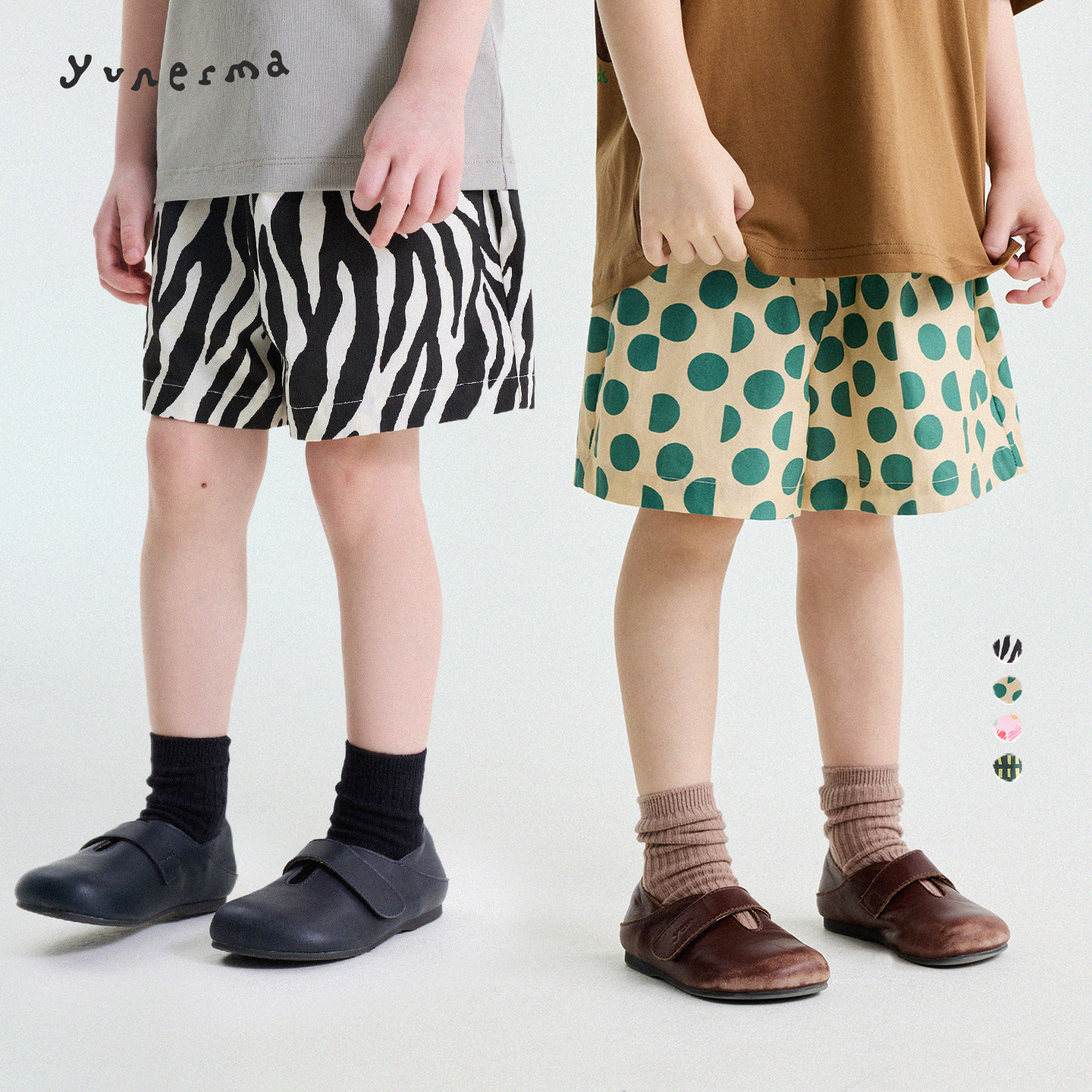 宝宝夏季百搭纯棉满印短裤允儿妈女童2026新款休闲裤儿童透气裤子