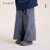 日系小众工装 阔腿裤 裤 允儿妈女童2026新款 女孩春季 时尚 儿童休闲裤