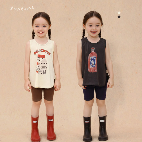 宝宝幼儿园夏季纯棉可爱卡通背心