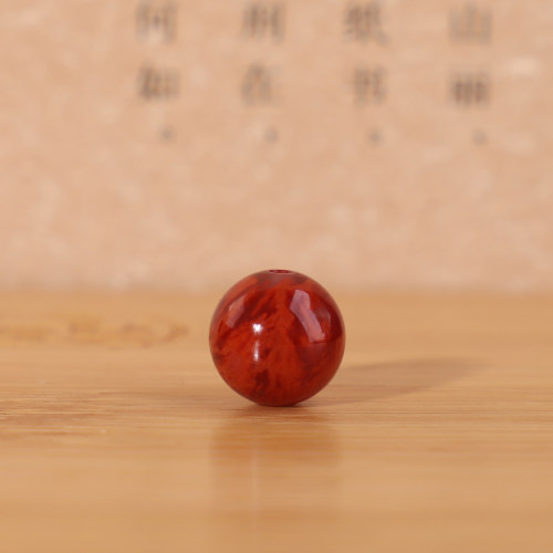 凉山南红圆珠单珠精品高选火焰红