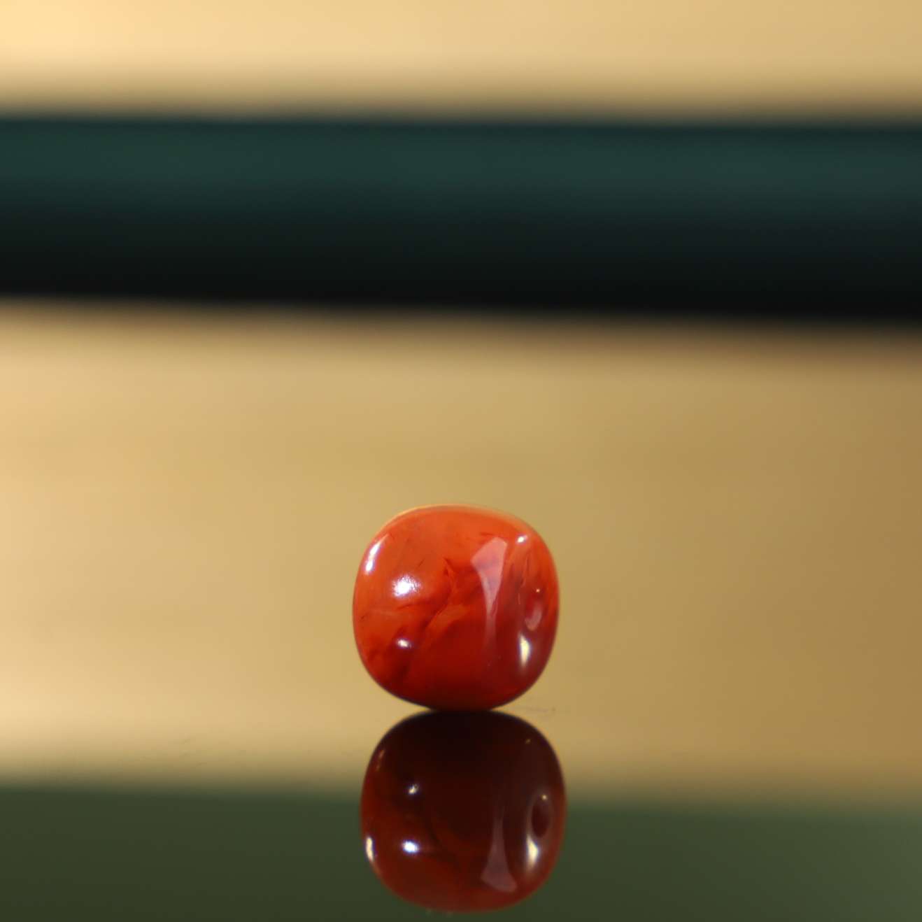 原矿正品川料南红火焰红老型珠