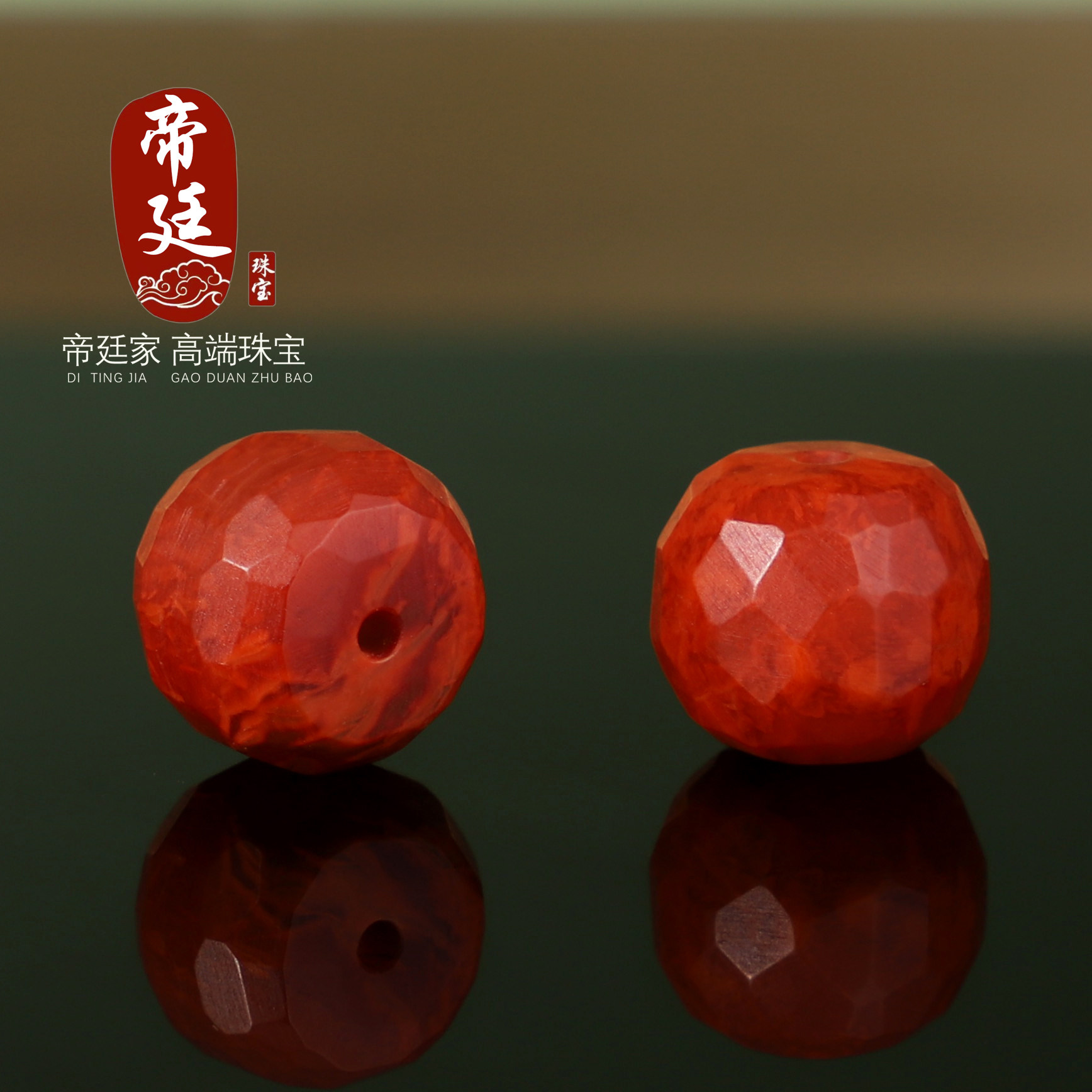 帝廷家！川料南红火焰纹老型散珠无相珠苏工精雕哑光满肉单颗配饰