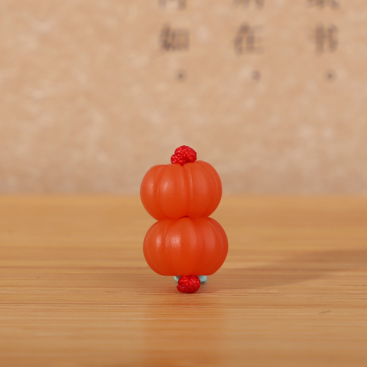 帝廷！正品保山南红配珠南瓜珠雕刻对珠柿子红手串配饰5号8mm一对