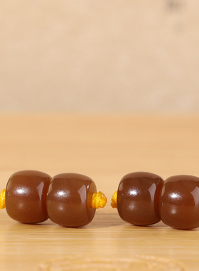 新疆且末糖和田玉直切老型珠散珠