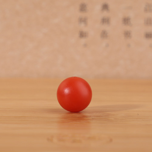 保山南红满肉锦红毕业微纹裂圆珠