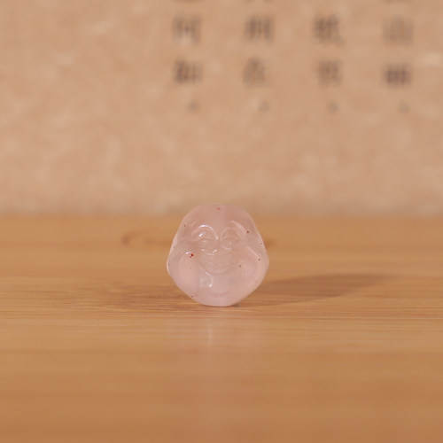 正品川料凉山南红散珠弥勒佛珠子
