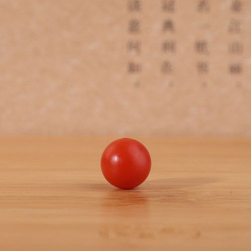 保山南红满肉锦红毕业微纹裂圆珠