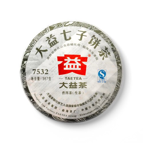大益2012年201批次7532普洱生茶一饼357克七子饼普洱茶