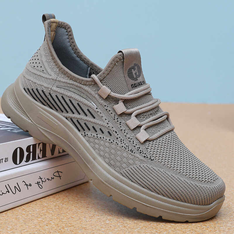 2024新款老北京布鞋男鞋春秋季透气网面鞋男休闲鞋运动跑步鞋软底