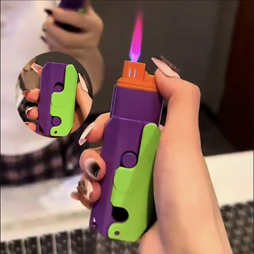萝卜刀玩具防风充气打火机