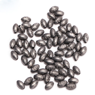 橄榄形铅坠1g2g3g4g5g钓鱼铅坠通心铅坠6g8g手竿配重铅传统小钓坠