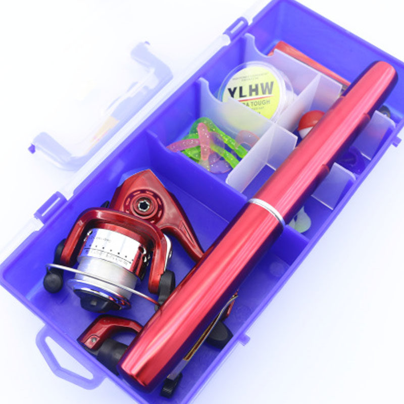 盒装钢笔竿套装迷你小海竿伸缩鱼杆抛竿冰钓杆矶竿口袋杆渔具套装,户外/登山/野营/旅行用品,冰钓竿,淘宝优惠券,粉丝福利购,淘宝优惠卷