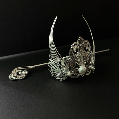 原创设计古风束发冠顶冠汉服发簪头饰古装摄影团体表演电镀保色