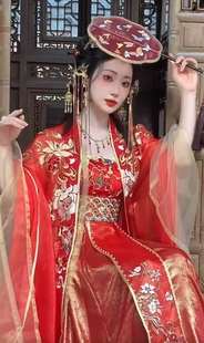 【出租】绛悠堂帝女唐制汉服女款婚服晨袍出阁