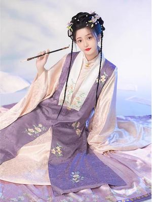明制汉服出租明朝云肩马面伴娘服超仙走秀中秋嫦娥表演服装租赁
