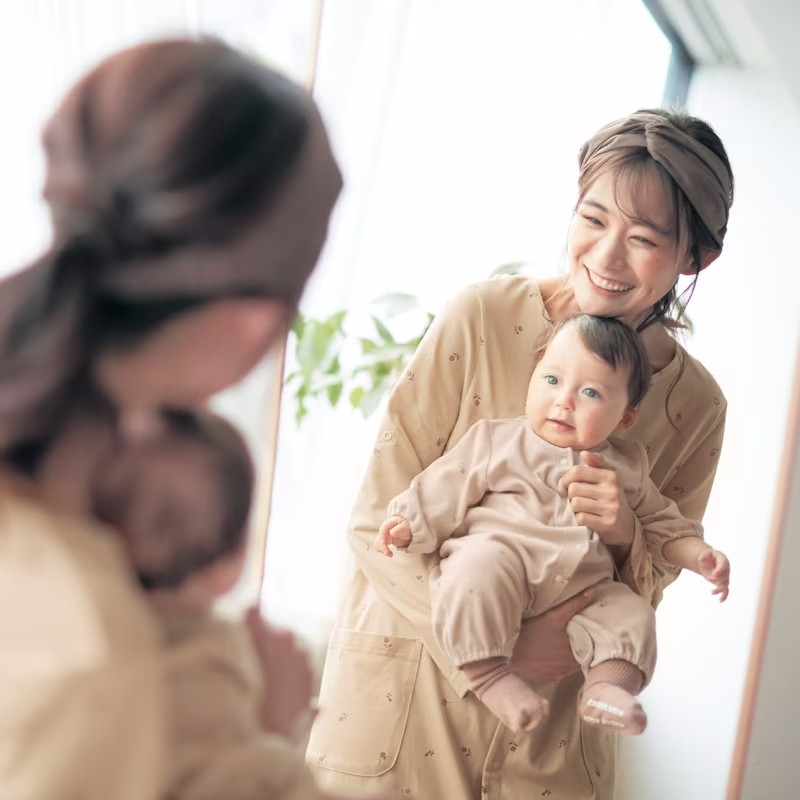 일본식 TIANZHU 면 출산 잠옷 긴 수유복 산후 순면 감금 옷 원피스 잠옷