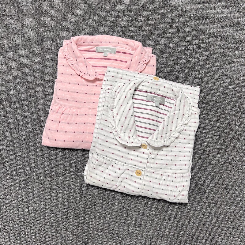 일일 싱글 XINSONWU 더블 레이어 자카드 산모 모유 수유 가정 의류 모유 수유 감금 의류 잠옷