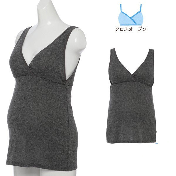 일본 싱글 개 가족 출산 사계절 서스펜더 바닥 셔츠 엄마 크로스 조끼 스타일 모유 수유 및 감금 옷