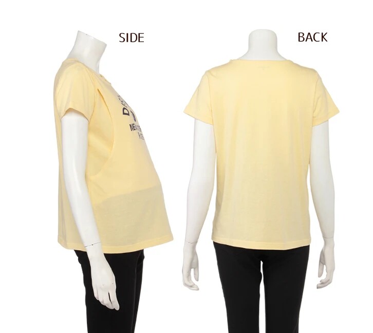 일본 싱글 여름 출산 탑 세련된 엄마 산후 간호 탑 외출면 혼합 얇은 수유 티셔츠